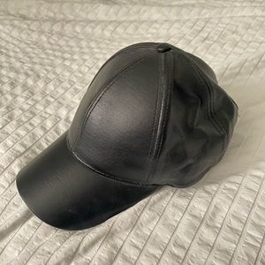 ASOS faux leather cap hat